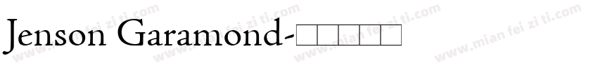 Jenson Garamond字体转换